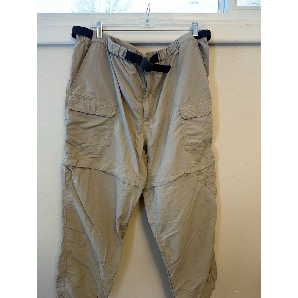 Royal Robbins Convertible Hiking Pants | Men’s 2XL | Khaki | 32” Inseam | Zip Of